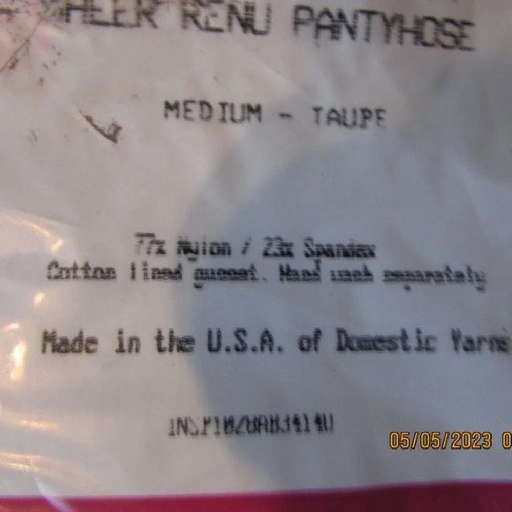 SILKIES PANTYHOSE SIZE MEDIUM TAUPE NEW MADE IN THE USA